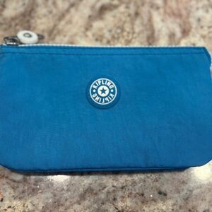 Kipling Creativity Large Cosmetic Pouch Eager Blue EUC